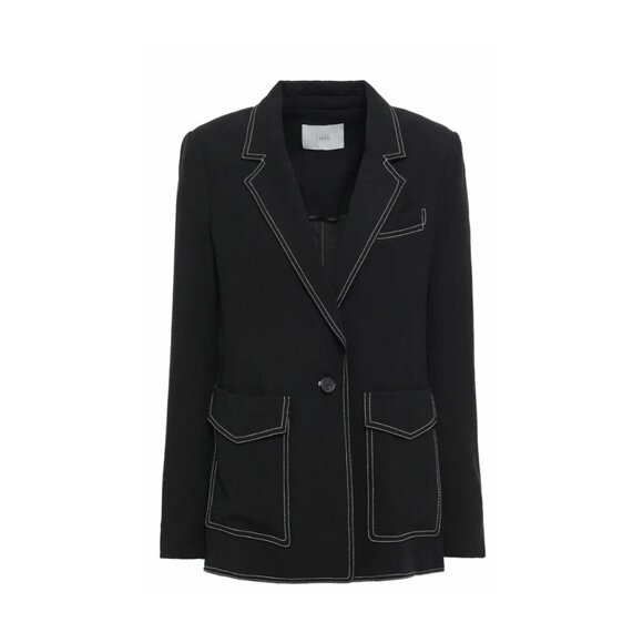 Joie Tabora Contrast Stitched Tailored Blazer - Picture 4 of 10